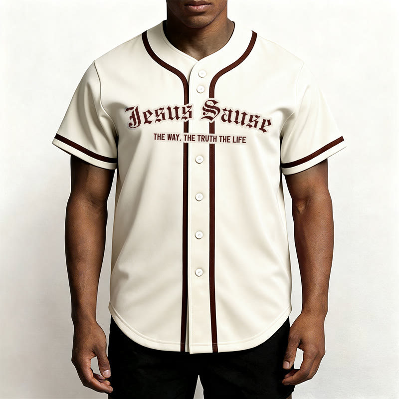 Christianartworkshop Der Weg, die Wahrheit, das Leben, der Glaube – Baseballtrikot - image 1