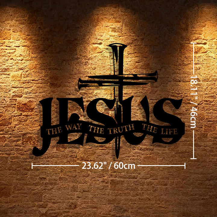 Christianartworkshop Wanddekoration aus Metall: Jesus und Kreuz – Wohnaccessoires - image 11