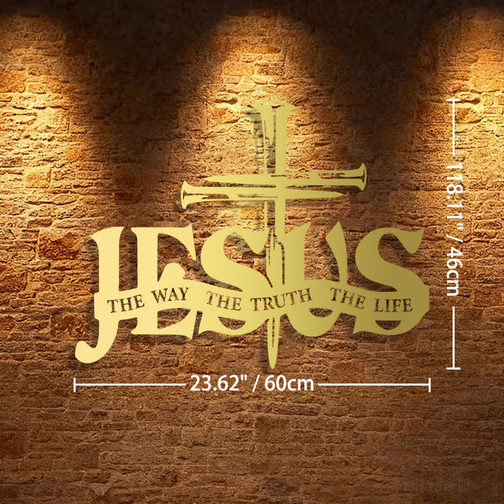 Christianartworkshop Wanddekoration aus Metall: Jesus und Kreuz – Wohnaccessoires - image 21