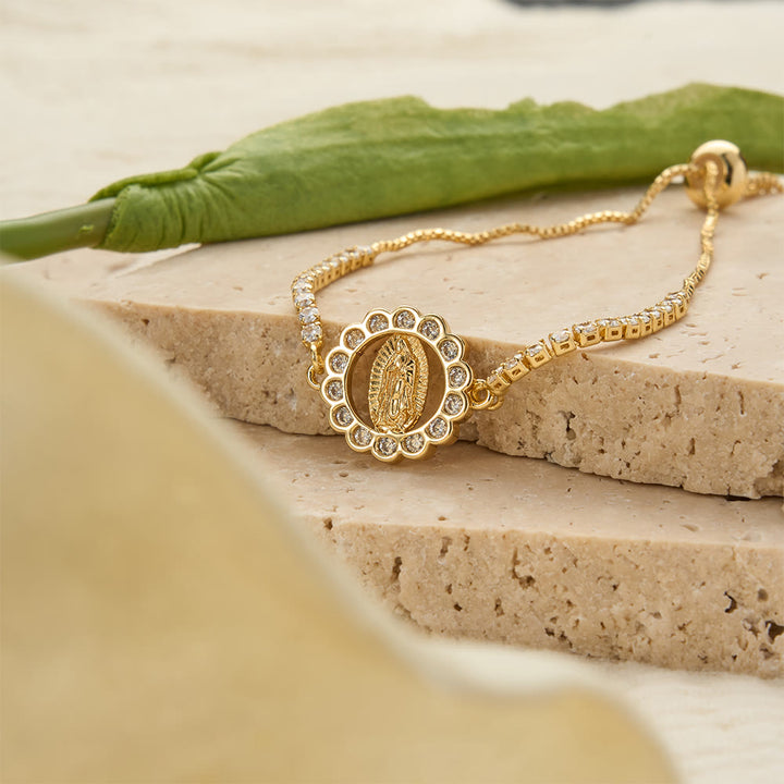 Christianartworkshop Verstellbares Bolo-Armband mit Marienmotiv, Symbol der göttlichen Gnade - image 35