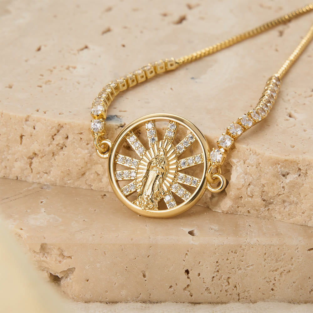 Christianartworkshop Verstellbares Bolo-Armband mit Marienmotiv, Symbol der göttlichen Gnade - image 27