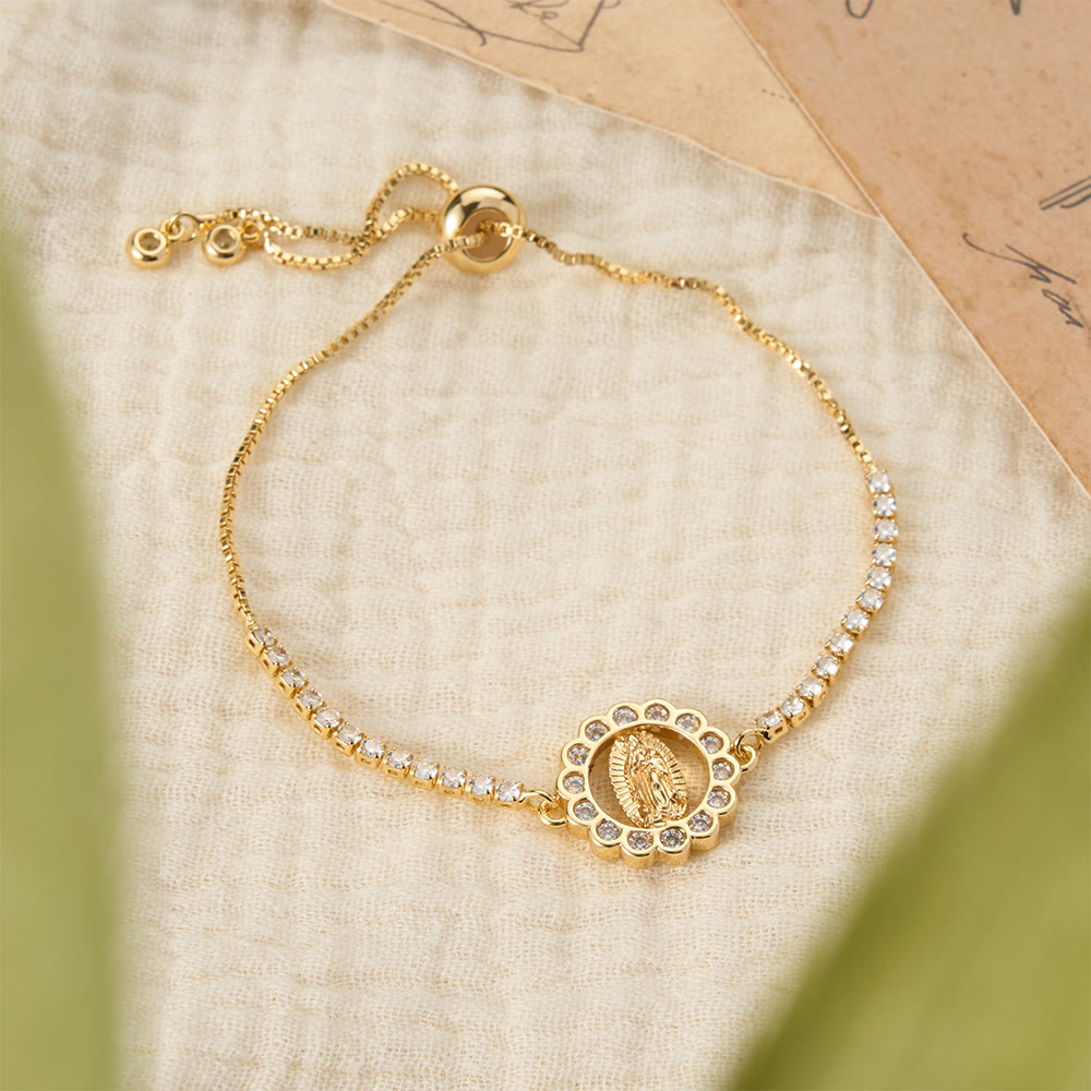 Christianartworkshop Verstellbares Bolo-Armband mit Marienmotiv, Symbol der göttlichen Gnade - image 32
