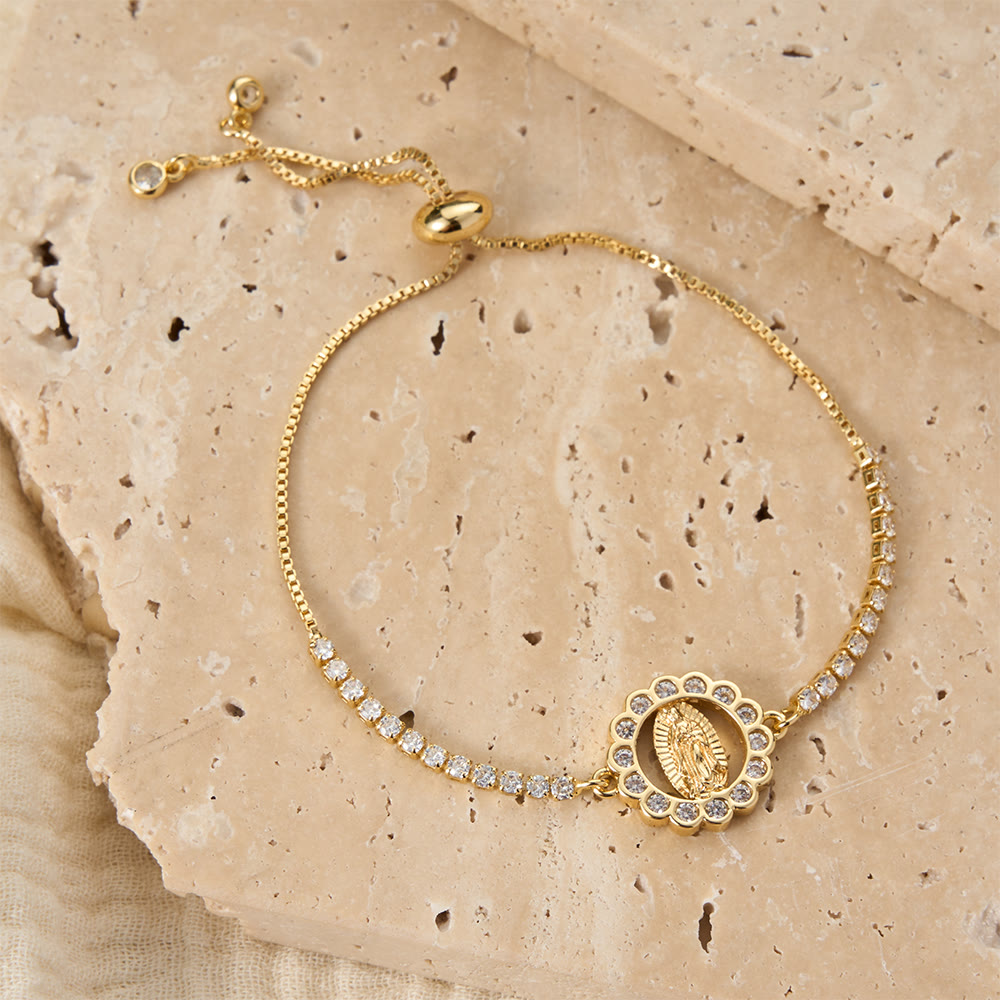 Christianartworkshop Verstellbares Bolo-Armband mit Marienmotiv, Symbol der göttlichen Gnade - image 33