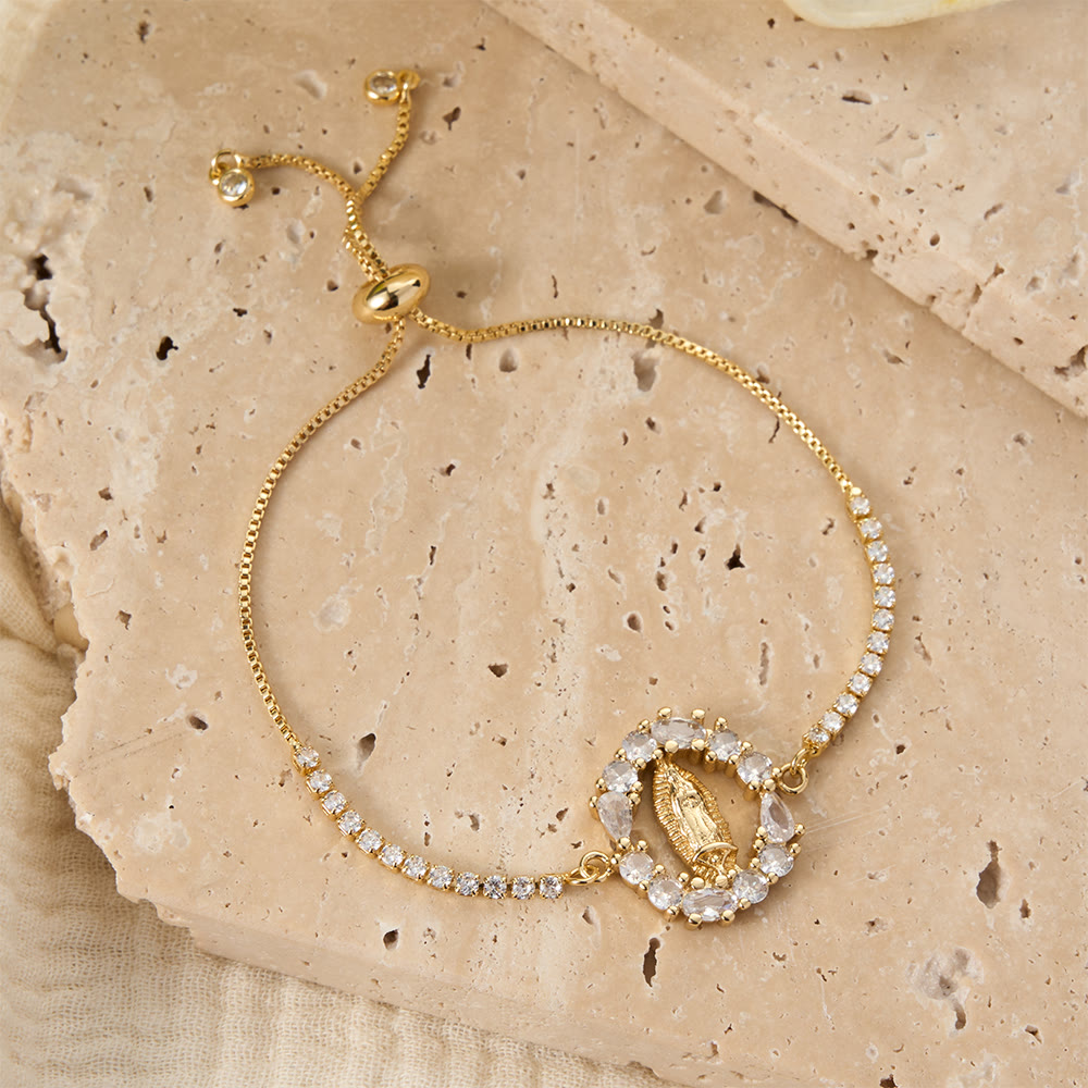 Christianartworkshop Verstellbares Bolo-Armband mit Marienmotiv, Symbol der göttlichen Gnade - image 13