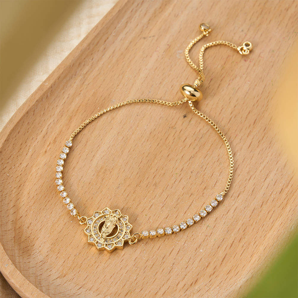 Christianartworkshop Verstellbares Bolo-Armband mit Marienmotiv, Symbol der göttlichen Gnade - image 24