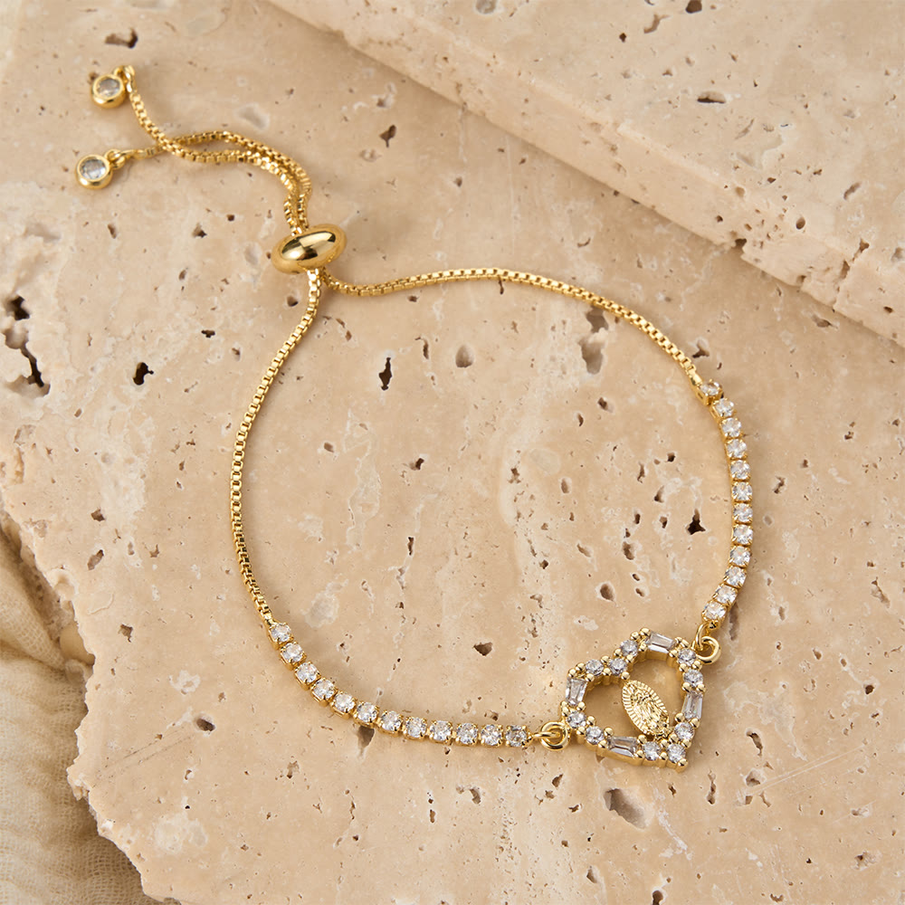 Christianartworkshop Verstellbares Bolo-Armband mit Marienmotiv, Symbol der göttlichen Gnade - image 8