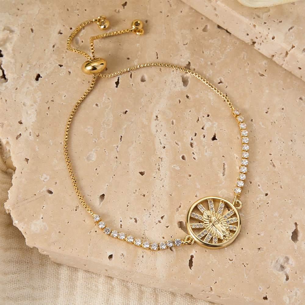 Christianartworkshop Verstellbares Bolo-Armband mit Marienmotiv, Symbol der göttlichen Gnade - image 30