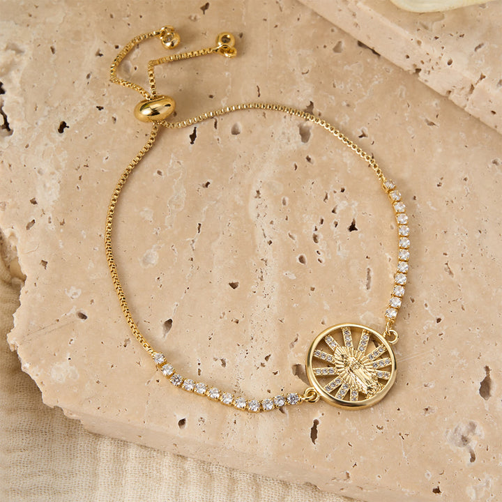 Christianartworkshop Verstellbares Bolo-Armband mit Marienmotiv, Symbol der göttlichen Gnade - image 30