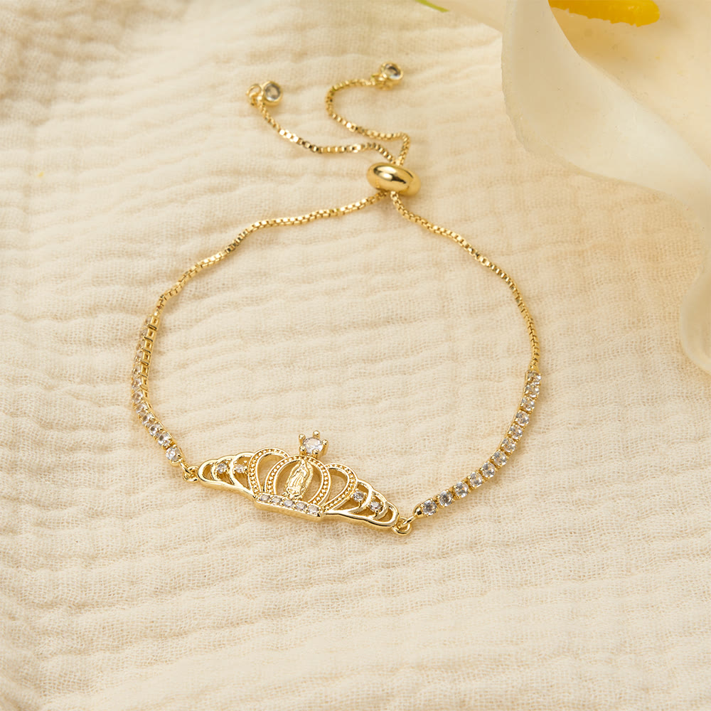 Christianartworkshop Verstellbares Bolo-Armband mit Marienmotiv, Symbol der göttlichen Gnade - image 4