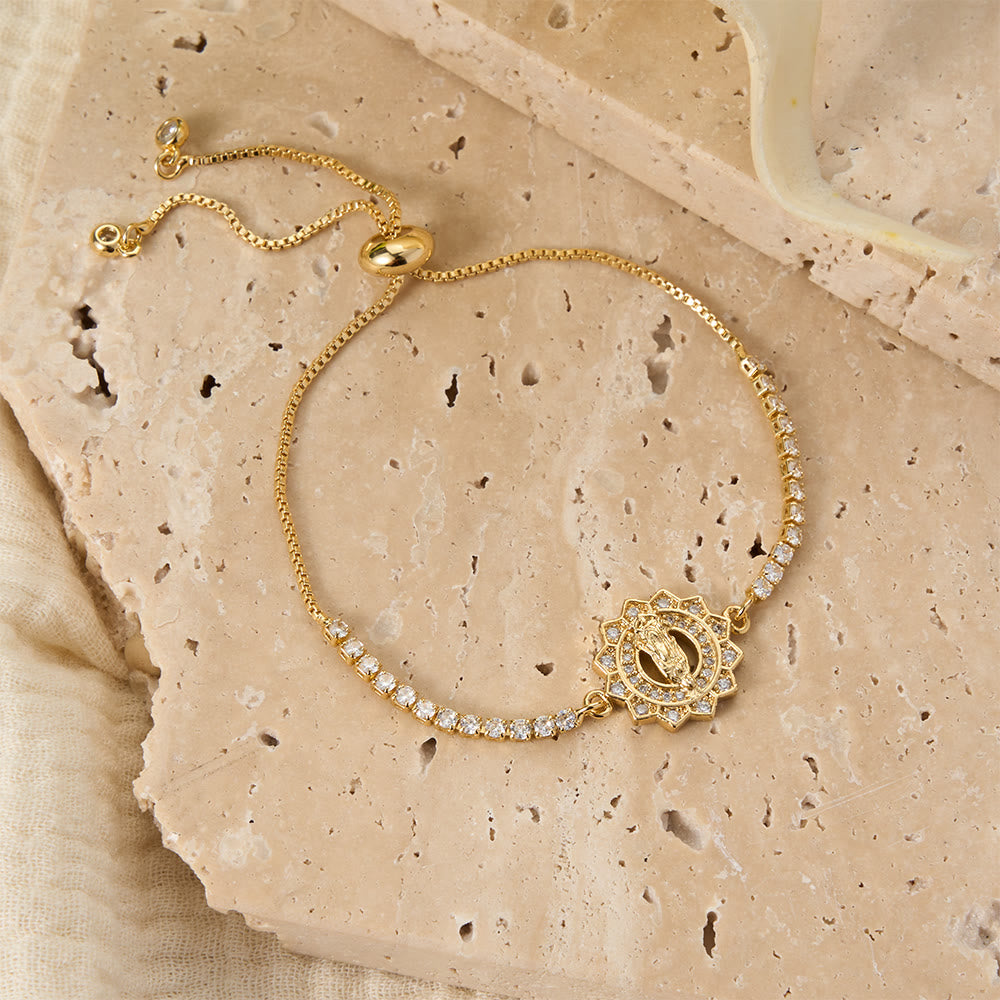 Christianartworkshop Verstellbares Bolo-Armband mit Marienmotiv, Symbol der göttlichen Gnade - image 23