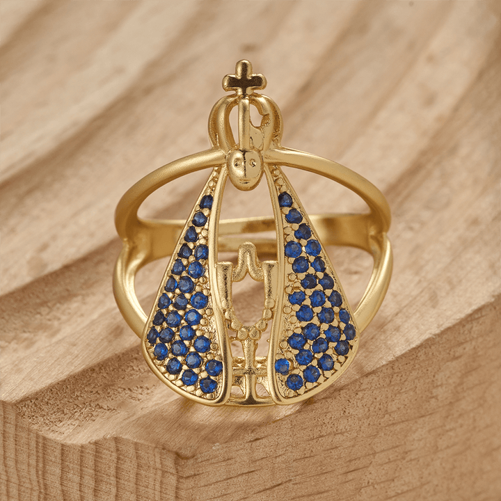 Christianartworkshop Andachtsring Unserer Lieben Frau von Guadalupe: Symbol der Gnade und des göttlichen Schutzes Unserer Lieben Frau - Geeignet für US-Größen 6-9 - image 0