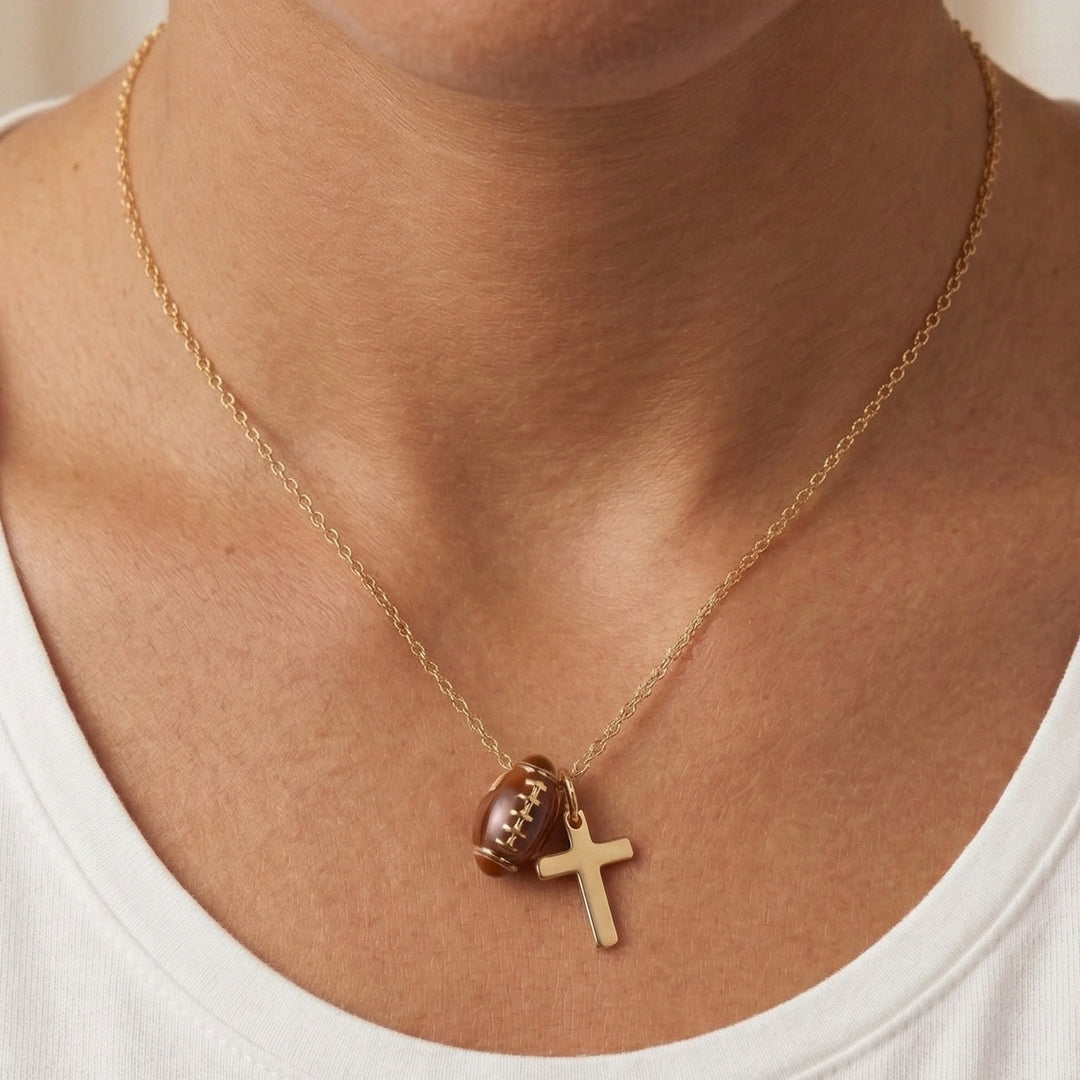 Christianartworkshop Sportball- und Kreuz-Schmuckset (Halskette + Armband) mit Karte: Ein Symbol des Glaubens und der sportlichen Leidenschaft - image 19