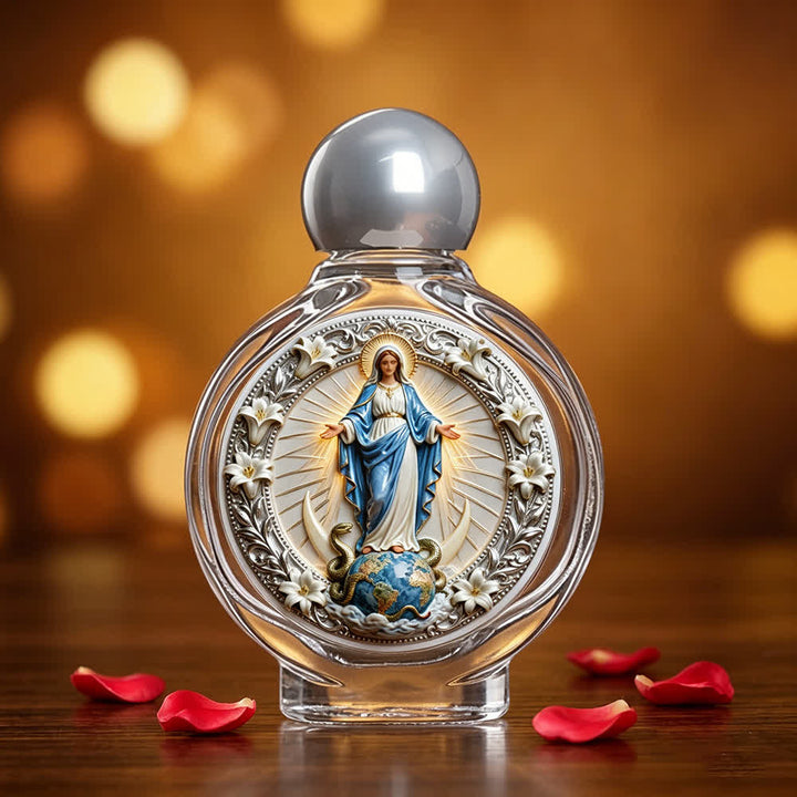 Christianartworkshop Katholische Ikone Weihwasserflasche: Religiöse Kunst für Zuhause und Kirche - Unsere Liebe Frau von Lourde - image 14