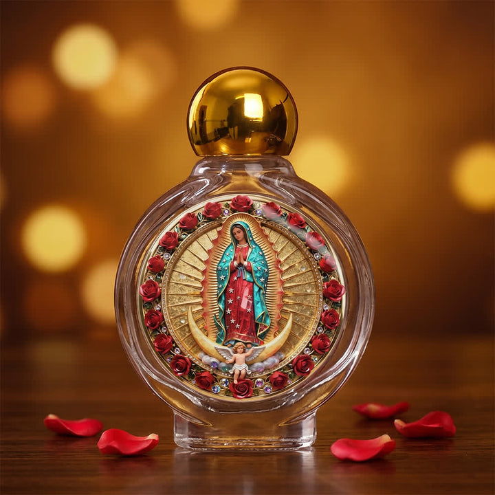 Christianartworkshop Katholische Ikone Weihwasserflasche: Religiöse Kunst für Zuhause und Kirche - Guadalupe - image 7