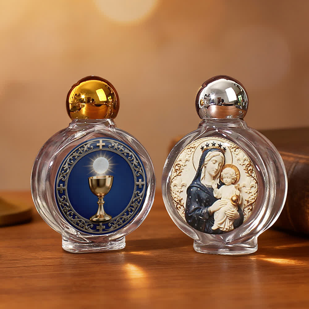 Christianartworkshop Katholische Ikone Weihwasserflasche: Religiöse Kunst für Zuhause und Kirche - image 5