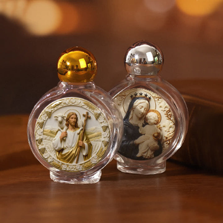 Christianartworkshop Katholische Ikone Weihwasserflasche: Religiöse Kunst für Zuhause und Kirche - image 3