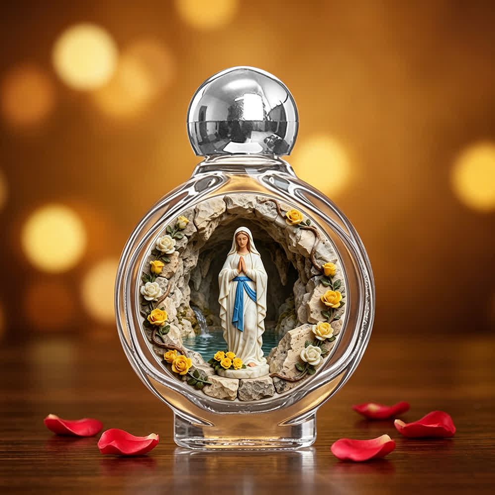 Christianartworkshop Katholische Ikone Weihwasserflasche: Religiöse Kunst für Zuhause und Kirche - Unsere Liebe Frau von Lourde# - image 16