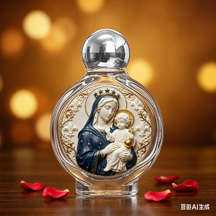 Christianartworkshop Weihwasserflasche mit katholischer Ikone: Religiöse Kunst für Zuhause und Kirche - Mutter Maria - image 15