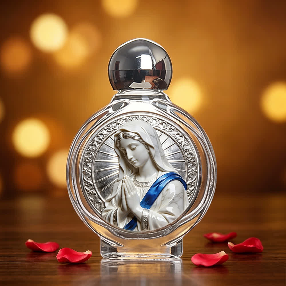 Christianartworkshop Katholische Ikone Weihwasserflasche: Religiöse Kunst für Zuhause und Kirche - Wundermedaille - image 17