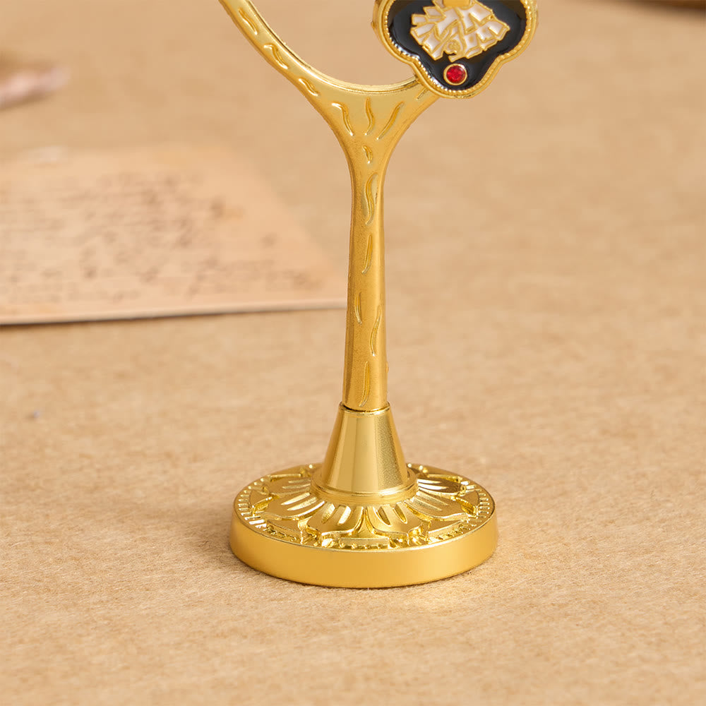 Christianartworkshop Lebensbaum-Tischdekoration mit hängendem Kruzifix-Anhänger: Ein Symbol der Hingabe und Erneuerung - image 7