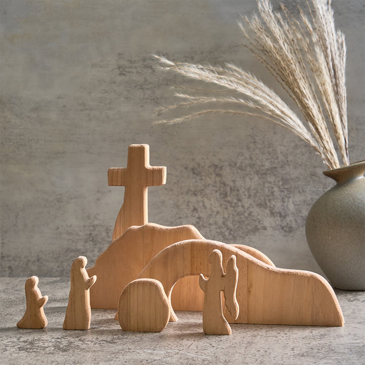 Christianartworkshop Er ist auferstanden – Osterdekoration mit dem leeren Grab – Feiern Sie den Geist der Auferstehung - Er ist auferstanden. - image 0