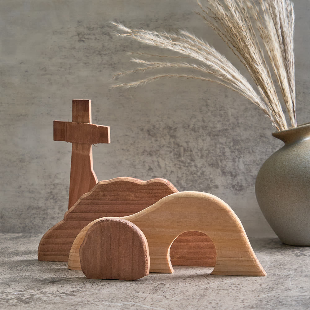 Christianartworkshop Er ist auferstanden – Osterdekoration mit dem leeren Grab – Feiern Sie den Geist der Auferstehung - Er ist auferstanden – B - image 2