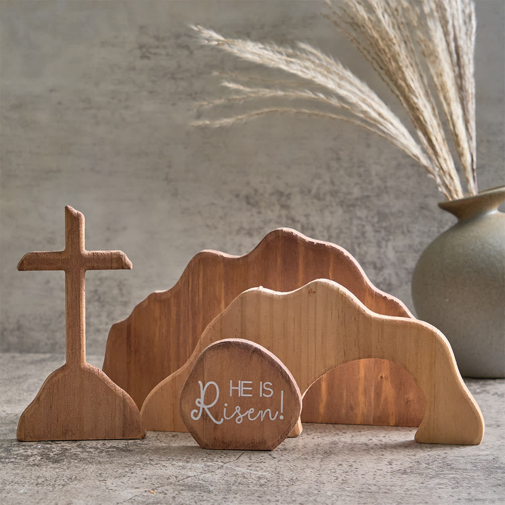 Christianartworkshop Er ist auferstanden – Osterdekoration mit dem leeren Grab – Feiern Sie den Geist der Auferstehung - Er ist auferstanden – C - image 4