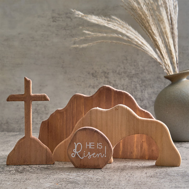 Christianartworkshop Er ist auferstanden – Osterdekoration mit dem leeren Grab – Feiern Sie den Geist der Auferstehung - Er ist auferstanden – C - image 4
