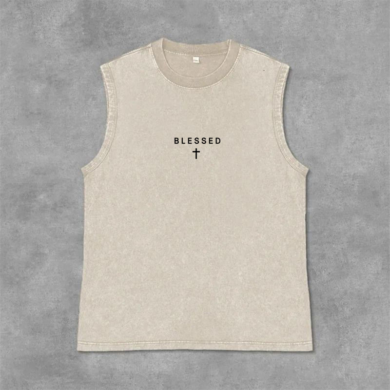 Christianartworkshop Power In The Name Of Jesus Tiger Washed Tank Top - image 13