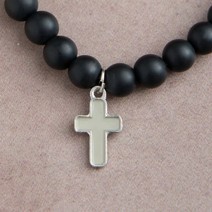 Christianartworkshop Leuchtende, farblich abgestimmte Perlenarmbänder mit magnetischem Herzverschluss: Ein Symbol für gemeinsamen Glauben und geteilte Liebe - image 7