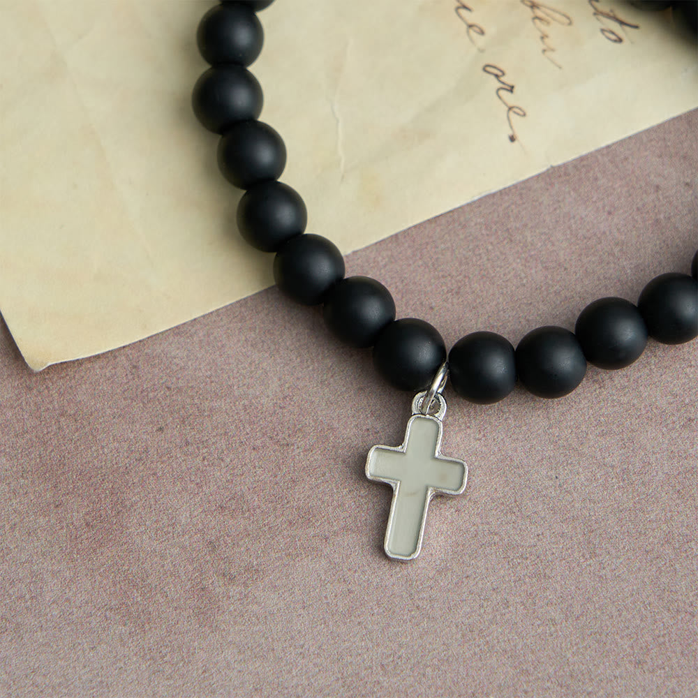 Christianartworkshop Leuchtende, farblich abgestimmte Perlenarmbänder mit magnetischem Herzverschluss: Ein Symbol für gemeinsamen Glauben und geteilte Liebe - image 16