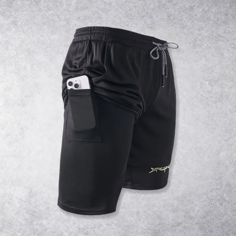 Christianartworkshop Jesus & Dornenkrone Kreuz Performance Layered Shorts - image 16