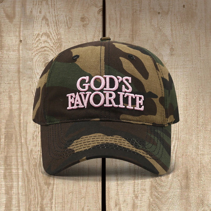 Christianartworkshop Gottes Lieblings-Baseballkappe – inspiriert von Selbstvertrauen und Glauben - Realtree Camo - image 6