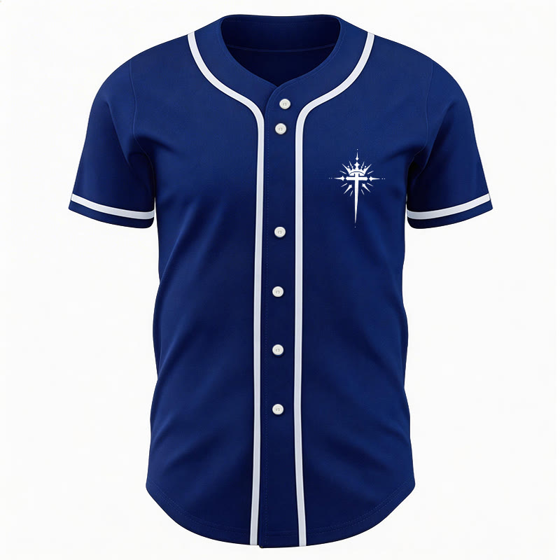 Christianartworkshop Jesus ist König – Engelsflügel – Kreuz – Glaubensbekenntnis – Individuelles Baseballtrikot - image 10
