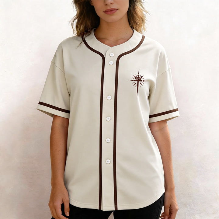 Christianartworkshop Jesus ist König – Engelsflügel – Kreuz – Glaubensbekenntnis – Individuelles Baseballtrikot - image 16