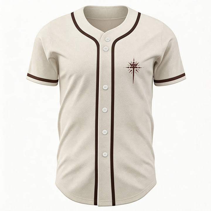 Christianartworkshop Jesus ist König – Engelsflügel – Kreuz – Glaubensbekenntnis – Individuelles Baseballtrikot - image 17