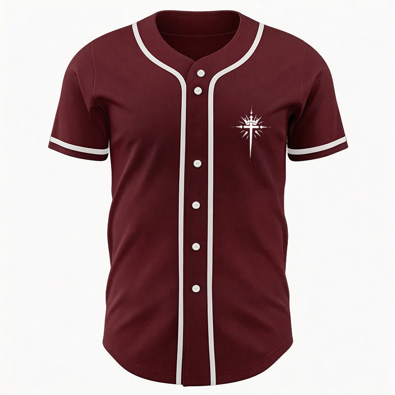 Christianartworkshop Jesus ist König – Engelsflügel – Kreuz – Glaubensbekenntnis – Individuelles Baseballtrikot - image 38