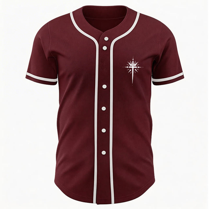 Christianartworkshop Jesus ist König – Engelsflügel – Kreuz – Glaubensbekenntnis – Individuelles Baseballtrikot - image 38