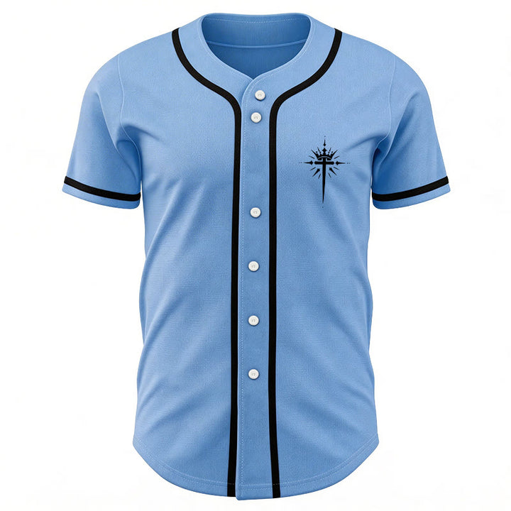 Christianartworkshop Jesus ist König – Engelsflügel – Kreuz – Glaubensbekenntnis – Individuelles Baseballtrikot - image 48
