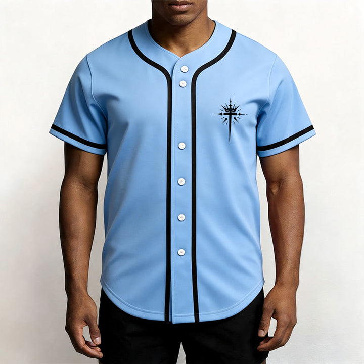 Christianartworkshop Jesus ist König – Engelsflügel – Kreuz – Glaubensbekenntnis – Individuelles Baseballtrikot - image 43