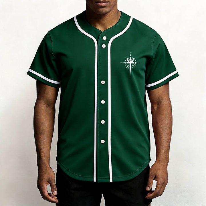 Christianartworkshop Jesus ist König – Engelsflügel – Kreuz – Glaubensbekenntnis – Individuelles Baseballtrikot - image 50