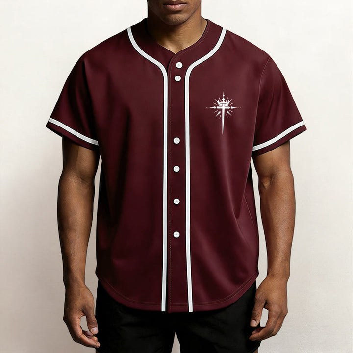 Christianartworkshop Jesus ist König – Engelsflügel – Kreuz – Glaubensbekenntnis – Individuelles Baseballtrikot - image 36