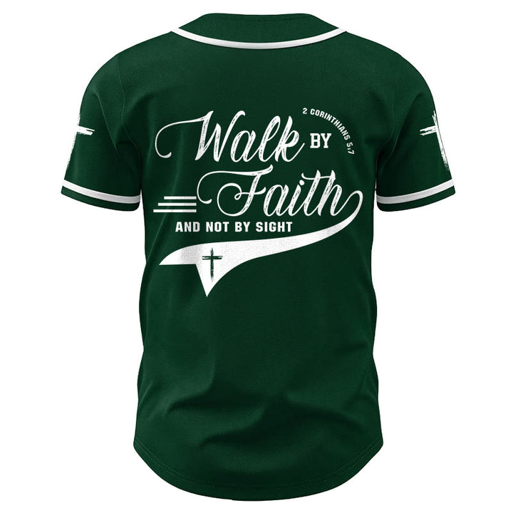 Christianartworkshop 2 Korinther 5:7 „Wandelt im Glauben und nicht im Schauen“ Baseballtrikot mit Kreuzmotiv - image 55