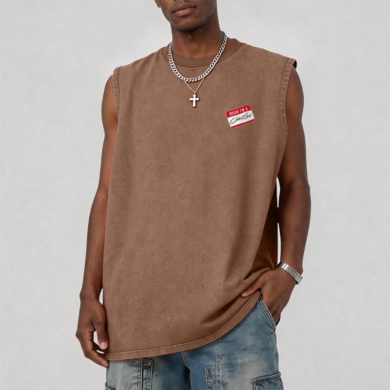 Christianartworkshop Hallo! Ich bin ein Kind Gottes – Vintage-Tanktop - image 1