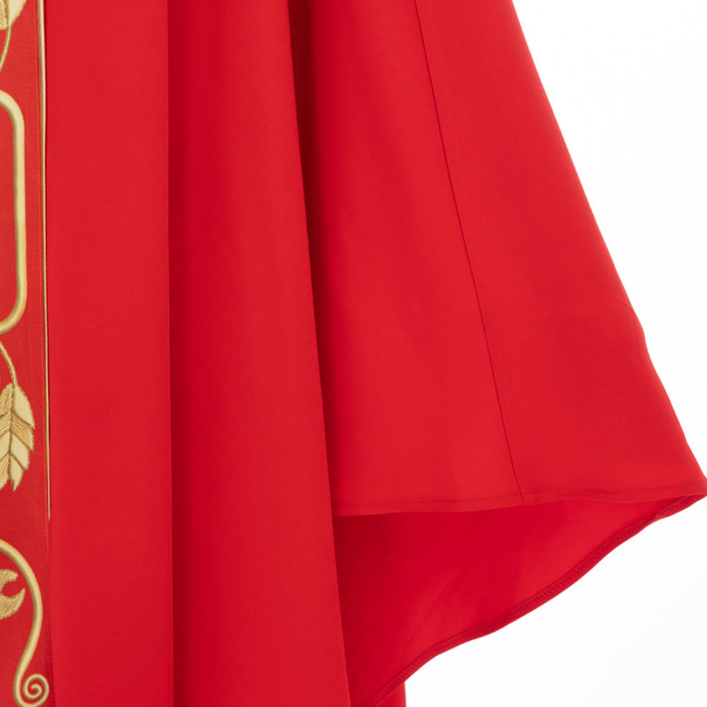 Christianartworkshop Sortiertes Kasel-Set in verschiedenen Farben mit Motiven von goldenem Lamm, Traube und Kelch - image 8