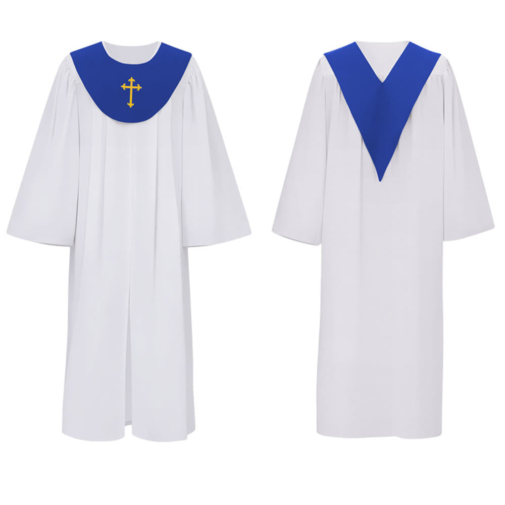 Christianartworkshop Göttliche Priesterrobe für religiöse Zeremonien - Joch mit Kreuzakzent - image 19