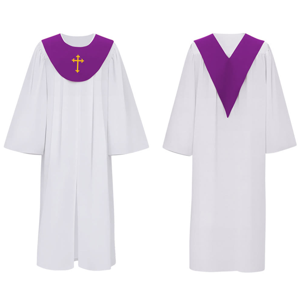 Christianartworkshop Göttliche Priesterrobe für religiöse Zeremonien - Joch mit Kreuzakzent - image 25