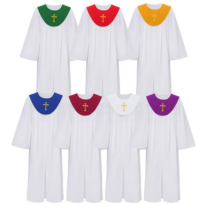 Christianartworkshop Göttliche Priesterrobe für religiöse Zeremonien - Joch mit Kreuzakzent - image 1