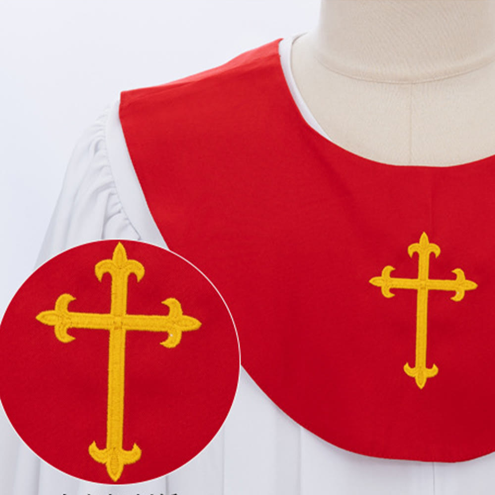 Christianartworkshop Göttliche Priesterrobe für religiöse Zeremonien - Joch mit Kreuzakzent - image 8