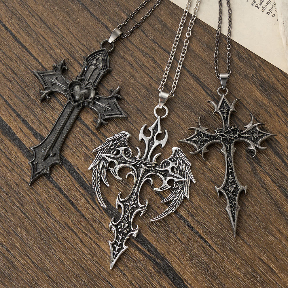 Christianartworkshop: Dornenkrone – gotisches Kreuz als Anhänger: Symbol für Christi Opfer und Erlösung - image 2
